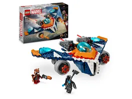 LEGO Marvel 76278 Rockets Raumschiff vs Ronan Set Raumschiff Spielzeug