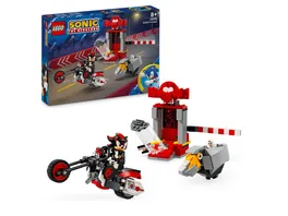 LEGO Sonic the Hedgehog 76995 Shadow the Hedgehog Flucht mit Motorrad Spielzeug