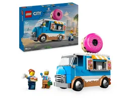 LEGO City Donut Truck Spielzeug Foodtruck fuer Kinder ab 5 Jahren 60452