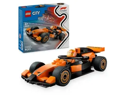 LEGO City F1 Rennfahrer mit McLaren Rennauto Formel 1 Modell 60442