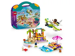 LEGO Friends Kreativer Reisekoffer 2 in 1 Bauset fuer Rollenspiele 42672