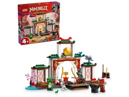 LEGO NINJAGO Spinjitzu Tempel der Ninja Set mit 4 Minifiguren 71831