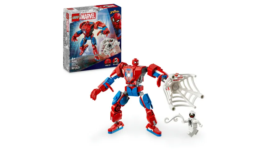 Lego Marvel Spider Man Mech Vs Anti Venom Superhelden Spielzeug