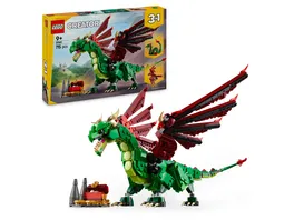 LEGO Creator 3in1 Gruener Drache Spielzeug Seeschlange Phoenix 31161