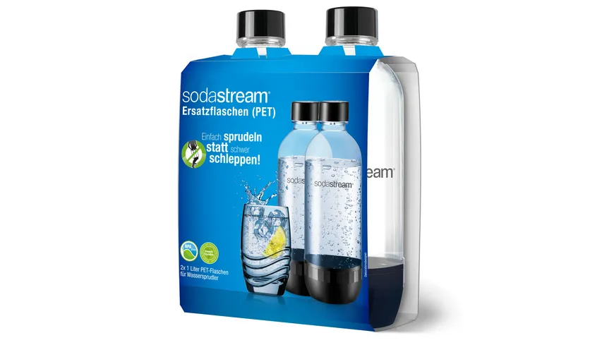 sodastream PET-Flasche Duo-Pack schwarz 1l