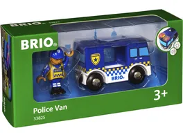 BRIO Bahn Polizeiwagen mit Licht und Sound