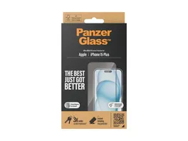 PanzerGlass SP iPhone 15 Plus UWF m Applikator