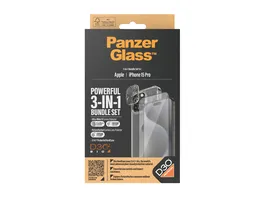 PanzerGlass iPhone 15 Pro 3 in 1 Pack