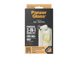 PanzerGlass iPhone 15 Plus 3 in 1 Pack