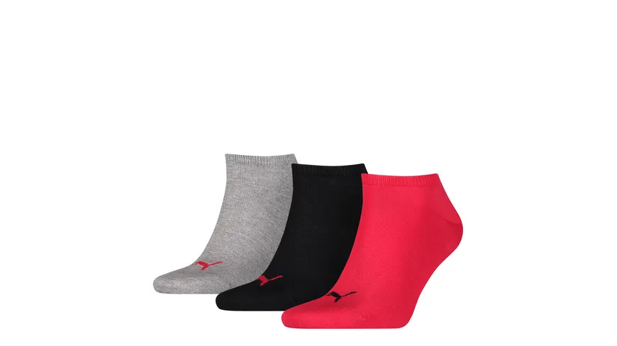 PUMA Unisex Sneaker Socken Invisible 3er Pack