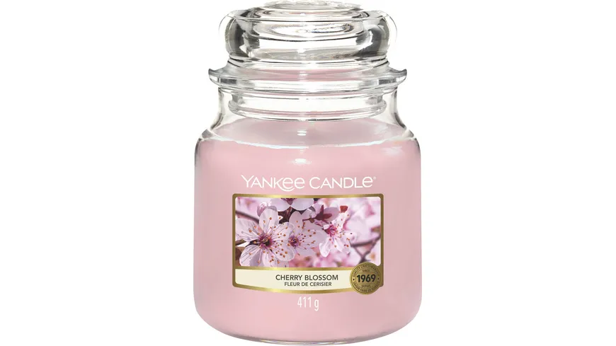 Yankee Candle Mittelgroße Kerze im Glas Cherry Blossom