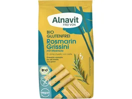 Alnavit Bio Mini Grissini Rosmarin Meersalz glutenfrei