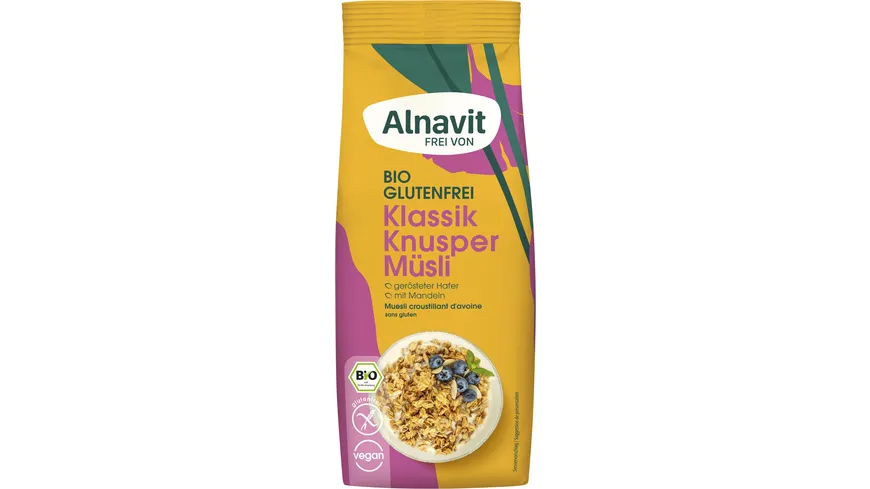 Alnavit Bio Hafer Knusper Müsli - glutenfrei online bestellen | MÜLLER ...