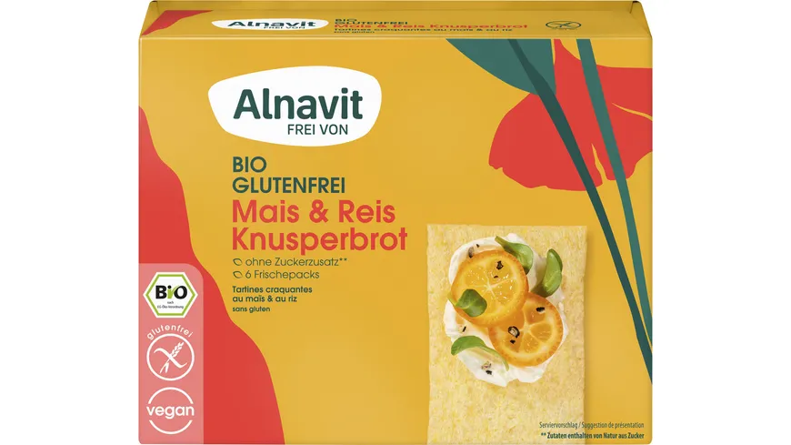 Alnavit Bio Knusperbrot Mais & Reis 150G