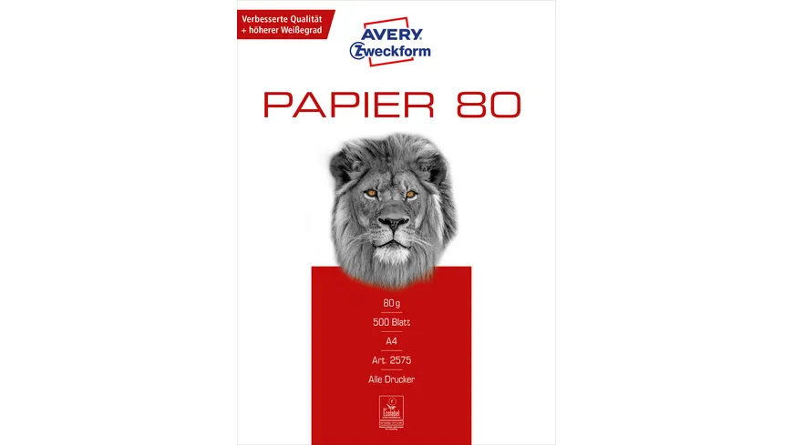 AVERY Zweckform Kopierpapier Eco A4 80g/m² 500 Blatt