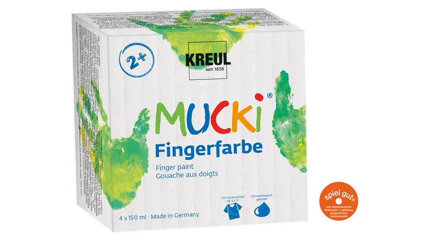 KREUL Mucki Fingerfarbe 4er Set