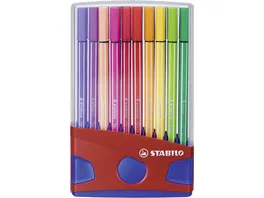 STABILO Premium Fasermaler Pen 68 ColorParade 20er Klappbox
