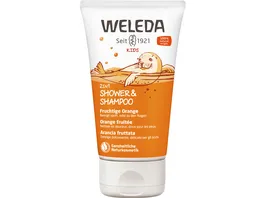 WELEDA Kids Shower Shampoo 2in1 Fruchtige Orange