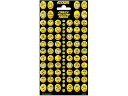 Leykam Alpina Sticker Crazy Yellow Faces