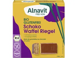 Alnavit Bio Schoko Waffel Riegel glutenfrei