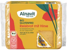 Alnavit Bio Reisbrot mit Hirse 375G