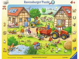 Ravensburger Puzzle Rahmenpuzzle Mein kleiner Bauernhof 24 Teile