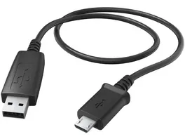 Hama Lade Daten Kabel Micro USB 0 6 m Schwarz