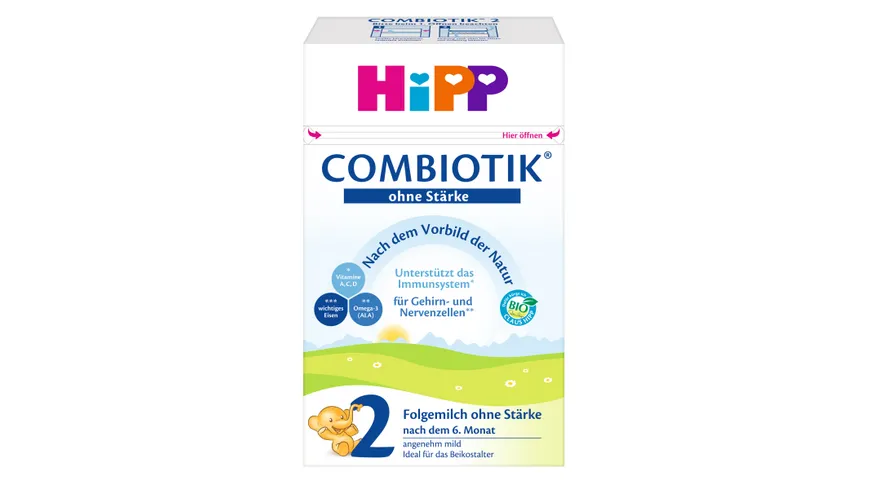 HiPP Bio Milchnahrung 2 BIO Combiotik® ohne Stärke, 600g