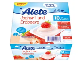 ALETE Joghurt und Erdbeere ab 10 Monat 4x100g