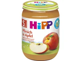 HiPP Fruechte 250 g Pfirsich in Apfel 100 Bio Fruechte ab 5 Monat ohne Zuckerzusatz