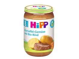 HiPP Menues Kartoffel Gemuese mit Bio Rind 220 g ab dem 8 Monat