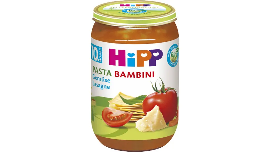 HiPP Menüs 250g: Pasta Bambini - Gemüse Lasagne, ab 10. Monat