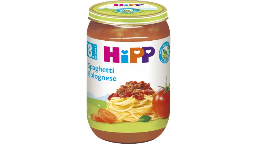 HiPP Menüs 220g: Spaghetti Bolognese, ab 8. Monat