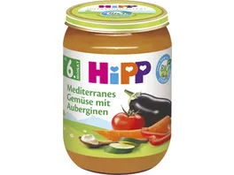 HiPP Gemuese 190g Mediterranes Gemuese mit Auberginen ab 6 Monat