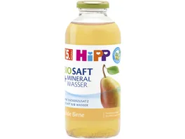 HiPP BIO Saft und Mineralwasser Milde Birne ohne Zuckerzusatz