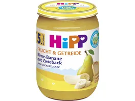 HiPP Bio Frucht und Getreide Birne Banane mit Zwieback 190g