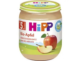 HiPP Fruechte 125 g Bio Apfel ohne Zuckerzusatz 100 BIO Fruechte ab 5 Monat