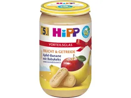 HiPP Frucht und Getreide Apfel Banane mit Babykeks ohne Zuckerzusatz 250g