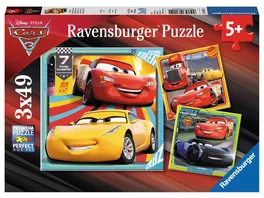 Ravensburger Puzzle Cars 3 Bunte Flitzer 3 x 49 Teile