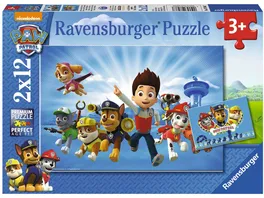 Ravensburger Puzzle Ryder und Paw Patrol 2 x 12 Teile
