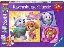Ravensburger Puzzle Paw Patrol Skye und Everest 3 x 49 Teile