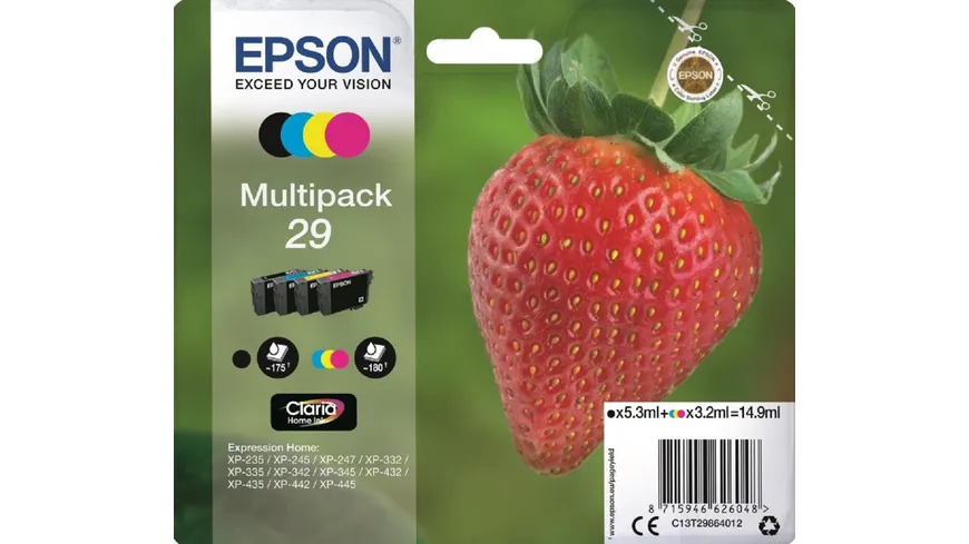 Epson Druckerpatrone T2986 Erdbeere Multipack online bestellen | MÜLLER