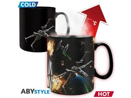 Star Wars Spacebattle Thermoeffekttasse