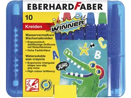 EBERHARD FABER Wachsmalkreide 10er Kunststoffbox