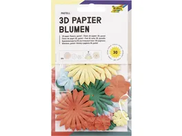 folia Papierblumen farbig