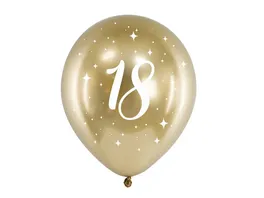 Glossy Balloons 30cm 18 gold 6 Stk