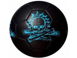 Best Fussball Glow In The Dark Totenkopf blau Groesse 5