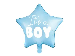 Folienballon Stern It s a boy 48cm hellblau