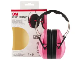 3M Peltor Komfort Kapselgehoerschutz fuer Kinder neonpink