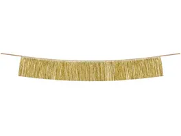 Girlande Quasten golden Hoehe ca 20 cm Breite ca 135 cm